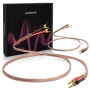 Hi-Fi кабел за тонколони с накрайници тип банани и вилици 13AWG , снимка 1