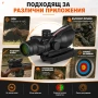 Тактически оптически прицел 4X32 мерник бързомер за въздушна пушка еърсофт оръжие фибро влакно, снимка 7