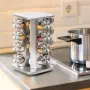Въртящ се органайзер за подправки Cheffinger - С 16 бурканчета от неръждаема стомана, снимка 12