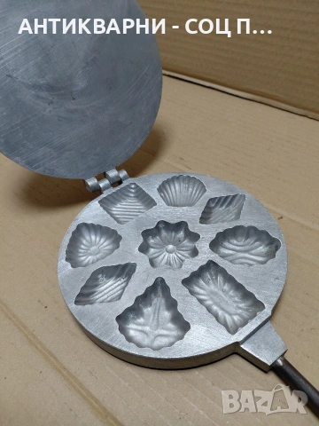 Соц Стар Гофретник За Печене На Тестени Сладки. НОМЕР 1722., снимка 7 - Антикварни и старинни предмети - 54169109