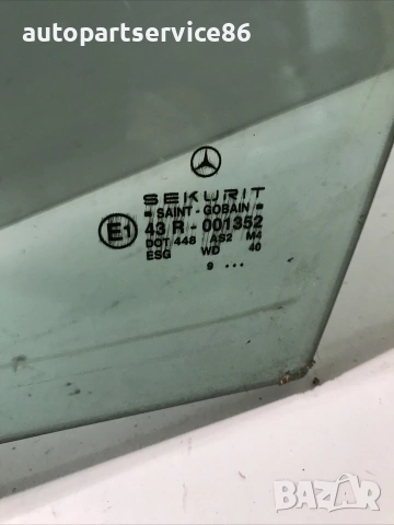 Стъкло за предна лява врата за Mercedes A-Class W168 (2001), снимка 2 - Части - 55277316