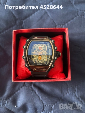 Продавам Richard Mille RM 21-01 Tourbillon Aerodyne skeleton watch in a rose gold and black carbon T