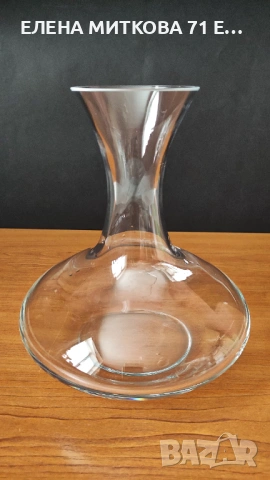 Масивен кристален декантер за вино, снимка 2 - Аксесоари за кухня - 54160508