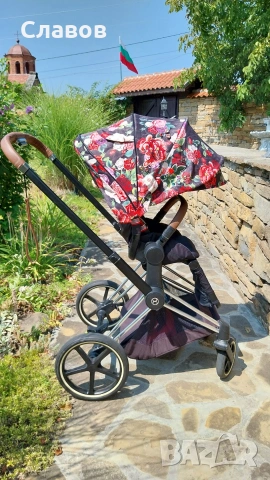 детска количка Cybex Priam Spring Blossom Dark