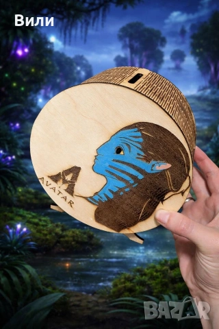 Дървена касичка с персонализирано гравиране, снимка 7 - Други - 54076198