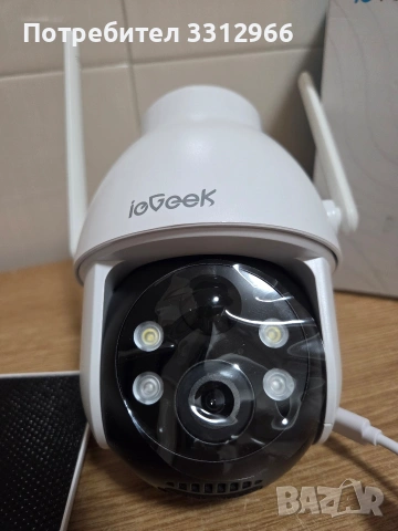 ieGeek 2K PTZ Battery Security Camera (безжична външна камера за сигурност, снимка 2 - IP камери - 55124859