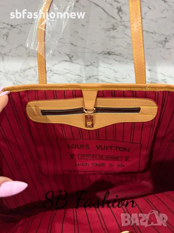 Louis Vuitton Neverfull, снимка 3 - Чанти - 55682319