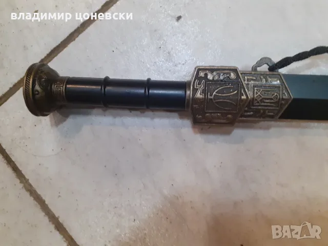 Красив нож,кортик,кама,малка сабя с гравирано острие, снимка 3 - Колекции - 55455485