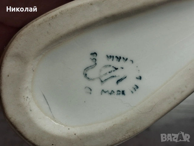 Двойка Стар Български Порцелан Порцеланова Фигура Паун, снимка 14 - Антикварни и старинни предмети - 54617379