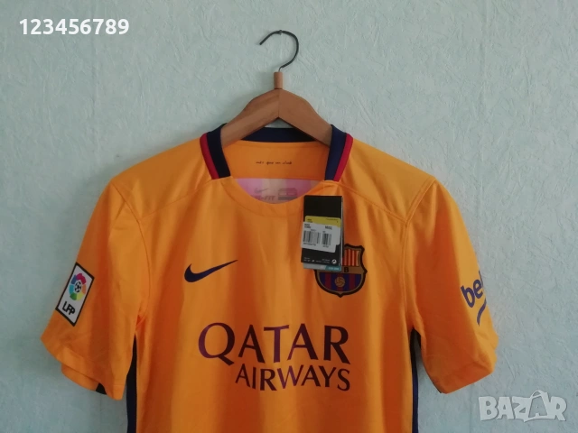 Barcelona Neymar Jr Nike нова оригинална тениска фланелка Барселона Неймар екип 2015-2016, снимка 6 - Тениски - 53375632