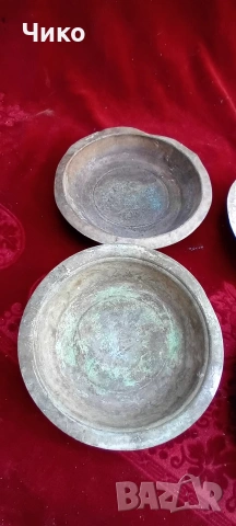 5бр медни чиний, снимка 9 - Антикварни и старинни предмети - 54600637