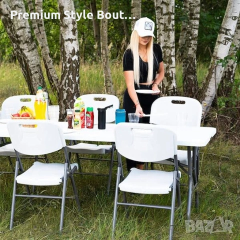 Комплект 2 броя сгъваеми кетъринг столове за градина и събития - удобни и издръжливи, снимка 16 - Други стоки за дома - 54002968
