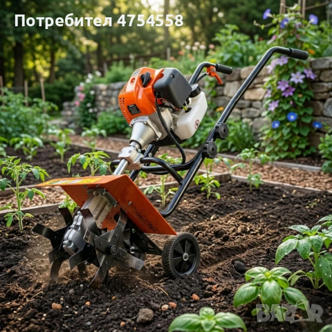 Бензинова мотофреза Boxer BX127 с двутактов двигател – Мощна и надеждна за всяка градина, снимка 3 - Градинска техника - 53954872