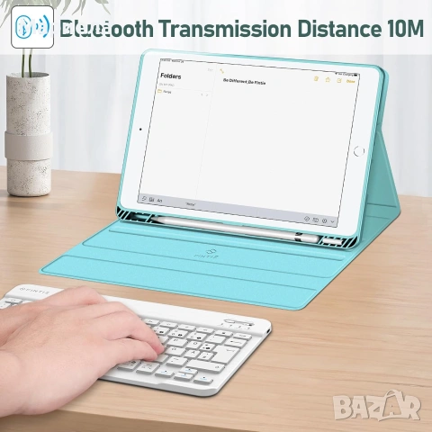 Калъф с клавиатура Fintie за iPad 10.2 инча 8-мо и 7-мо поколение, снимка 5 - Друга електроника - 55201942
