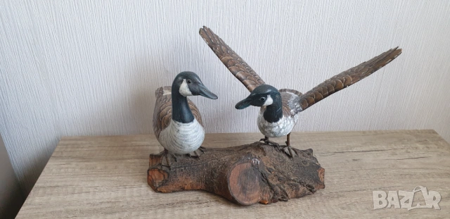 Дървена фигура на патици