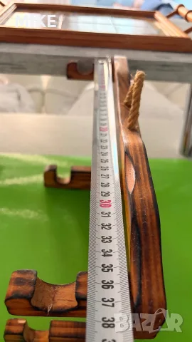Дървена стойка за кърпи / кухненско руло, снимка 6 - Други стоки за дома - 55653068