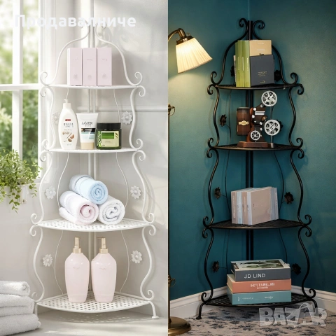 Елегантен ъглов рафт 