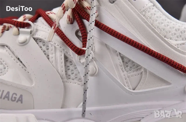 Balenciaga Track Sneaker "White/Red Laces , снимка 9 - Маратонки - 54358362