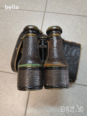 Рядък бинокъл (периода на Първата световна война)  Colmont Paris Jumelle Nationale, снимка 10 - Антикварни и старинни предмети - 54112419