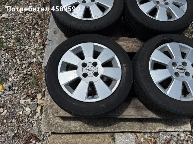 4бр.Алуминиеви джанти 15цола 4x100+ГУМИ за Opel Corsa D,E,Chevrolet Aveo,Fiat Punto, снимка 5 - Гуми и джанти - 55282507