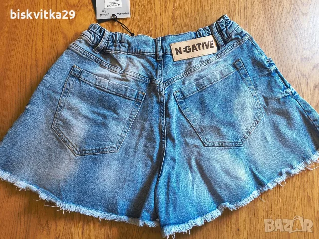 Комплект дънкови къси панталони с етикети Negative wear, снимка 4 - Къси панталони и бермуди - 55548590