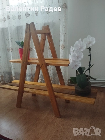 дървен цветарник , снимка 3 - Градински мебели, декорация  - 55140724