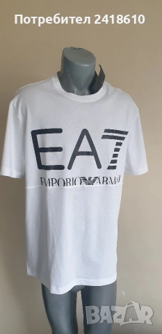 Emporio Armani EA7 Cotton Mens Size XL / 3XL НОВО! ОРИГИНАЛ! Мъжка Тениска, снимка 5 - Тениски - 54182495