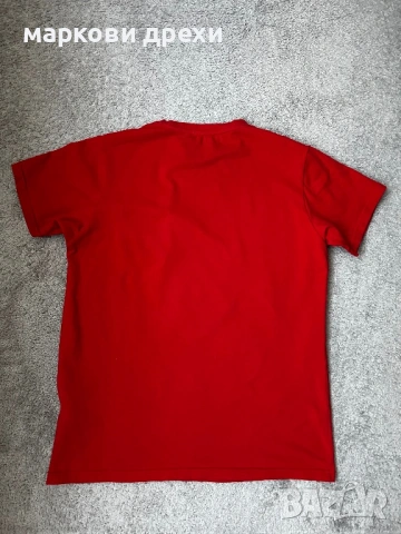 Louis Vuitton Red Pearl Detail Oversize T-shirt S, снимка 5 - Тениски - 54336147