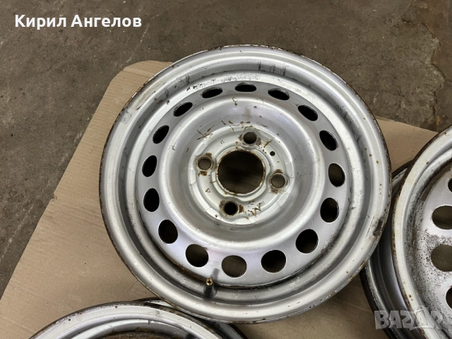 Железни джанти 13 цола за Nissan Micra, снимка 5 - Гуми и джанти - 54457458