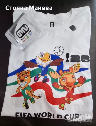 Официален Комплект FIFA World Cup 2026 – НОВА Тениска (3XL) + Чаша с Холограма
