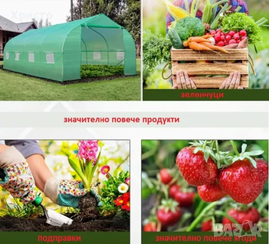 оранжерия 6мХ3мХ2м висока, снимка 2 - Оранжерии - 55458188