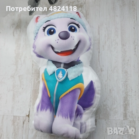  Плюшени възглавнички пес патрул и мека кукла, снимка 2 - Плюшени играчки - 54500511