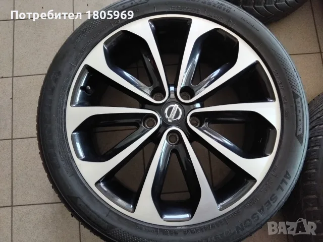 4бр. ал. джанти Nissan (оригинални) 5x114,3 , 6,5x18 , ET40, снимка 2 - Гуми и джанти - 55290920