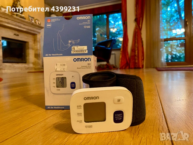 Апарат за кръвно налягане за китка, Omron RS1 – НОВ / в гаранция