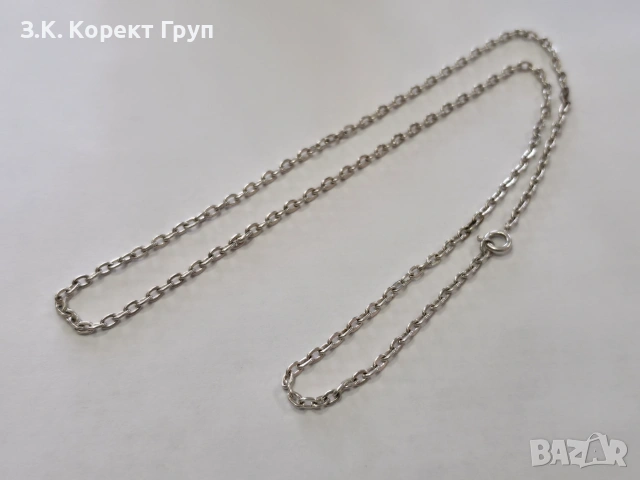 Сребърен синджир 8,45 гр., снимка 4 - Колиета, медальони, синджири - 55076116