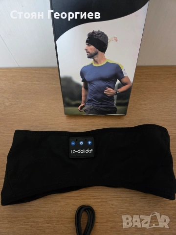 Безжична спортна лента за глава с вградени Bluetooth слушалки, снимка 2 - Друга електроника - 54493742