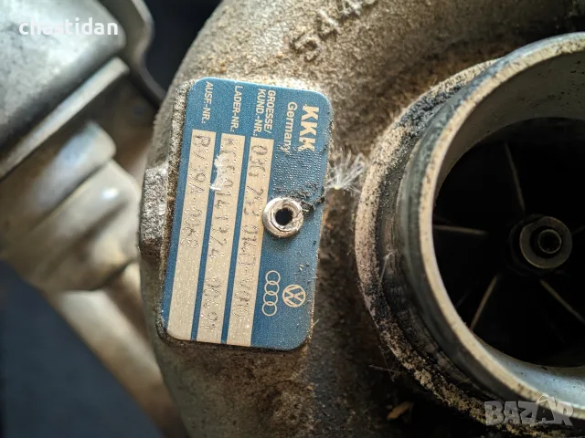 Оригинално турбо KKK BV39 за 1.9 TDI / 1.4 TDI (BLS, BMS) с DPF - 03G253014D , снимка 3 - Части - 55628884