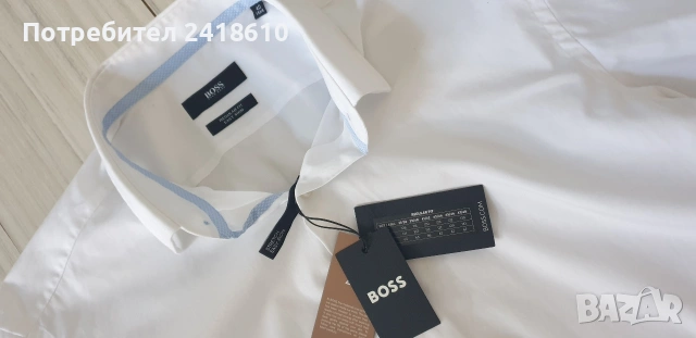 Hugo Boss Cotton Regular Fit Cotton Mens Size 40 / 15 /3/4 НОВО! ОРИГИНАЛ! Мъжка Риза!, снимка 10 - Ризи - 54873998