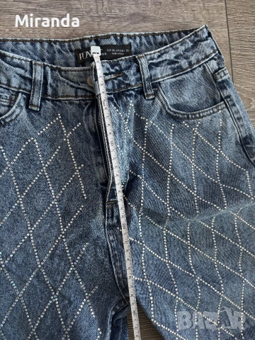 Mom Fit дънки с камъни , снимка 10 - Дънки - 54973956