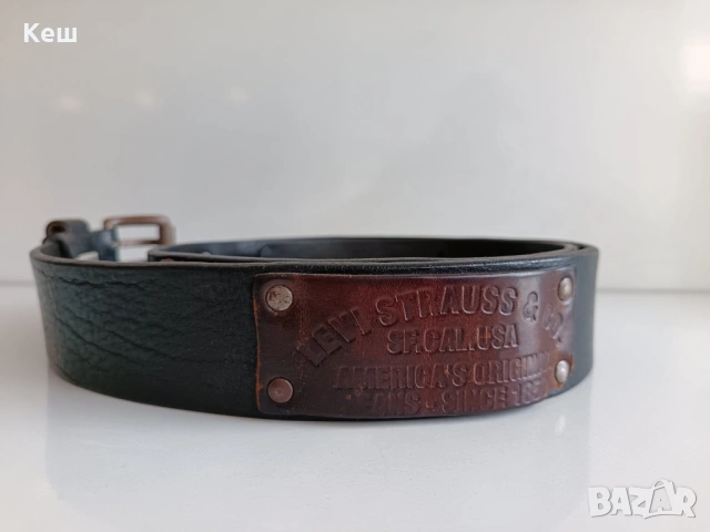 Колан LEVI'S - Уникален Колекционерски Модел (Made in Italy) с нашивки, снимка 3 - Колани - 54147863