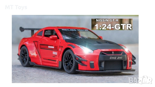 Метална кола Nissan GT-R Racing Edition - 1:24, снимка 3 - Коли, камиони, мотори, писти - 54825527