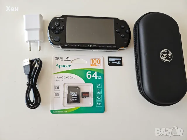 Sony PSP 3000 Playstation Portable - качени много игри - хакната
