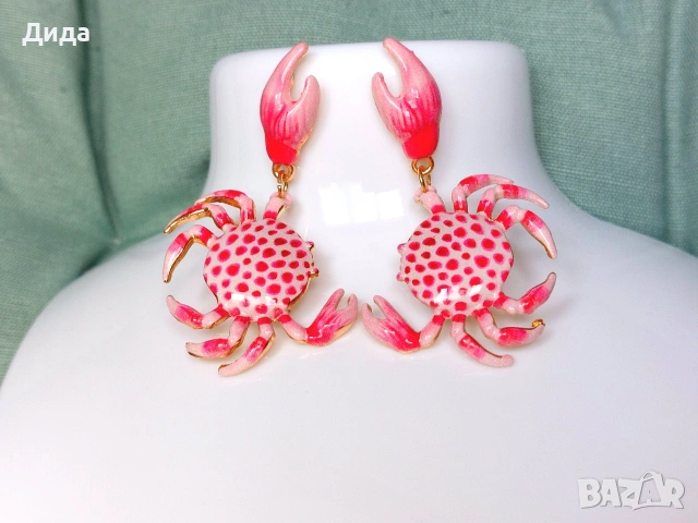 Обеци "Морски рачета", снимка 3 - Обеци - 53958194