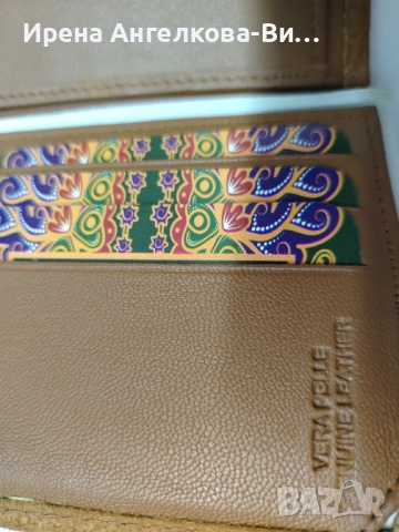Дамско портмоне естествена кожа, снимка 10 - Портфейли, портмонета - 54110656