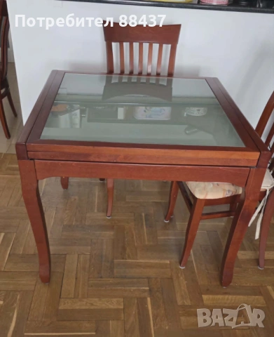 комплект кухненска маса със столове, снимка 3 - Маси - 54423189