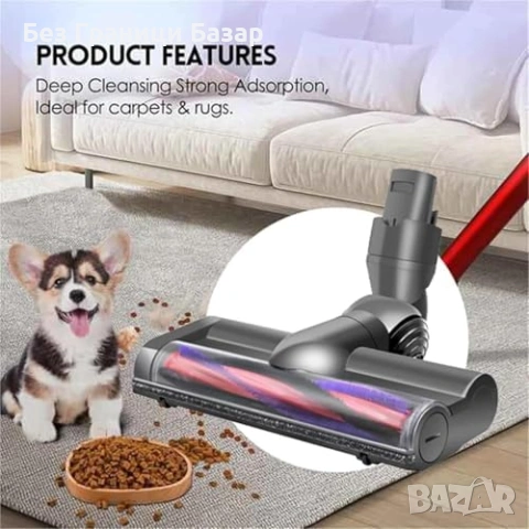 Нова Електрическа ролкова четка за прахосмукачка Dyson V6 DC74 SV09 подове килими, снимка 7 - Прахосмукачки - 54150867