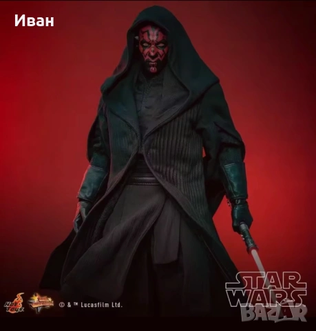 Hot Toys Star Wars DX17 Darth Maul with Sith Speeder Deluxe Version 1/6 — нов, зачечатан, снимка 2 - Колекции - 54802269