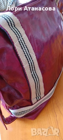 Стилна и функционална дамска чан в цвят бордо. , снимка 4 - Чанти - 54015202