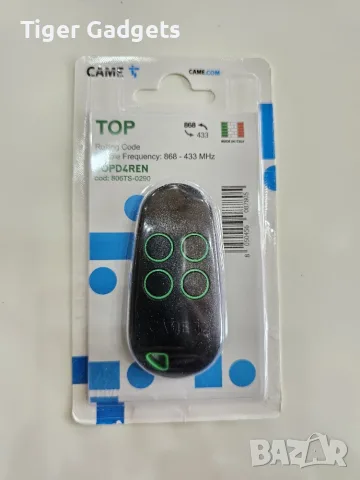 Оригинално дистанционно CAME TOPD4REN 806TS-0290, 433.92/868.35 MHz, Rolling Code, 4 канала