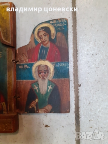 Икона,ръчно рисувана,възрожденски стил,, снимка 2 - Икони - 54505298